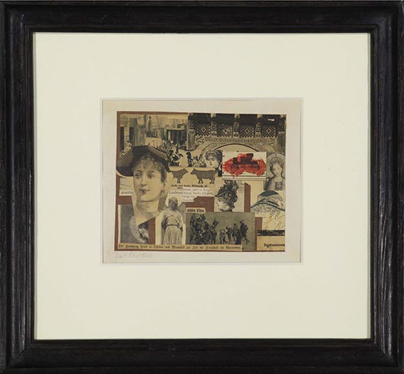 Kurt Schwitters - Ohne Titel (Die Handlung spielt in Theben) - Rahmenbild