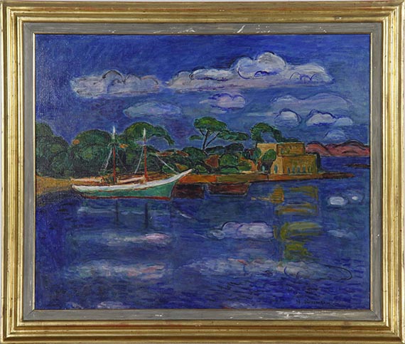 Hans Purrmann - Hafen von Porto d'Ischia - Rahmenbild