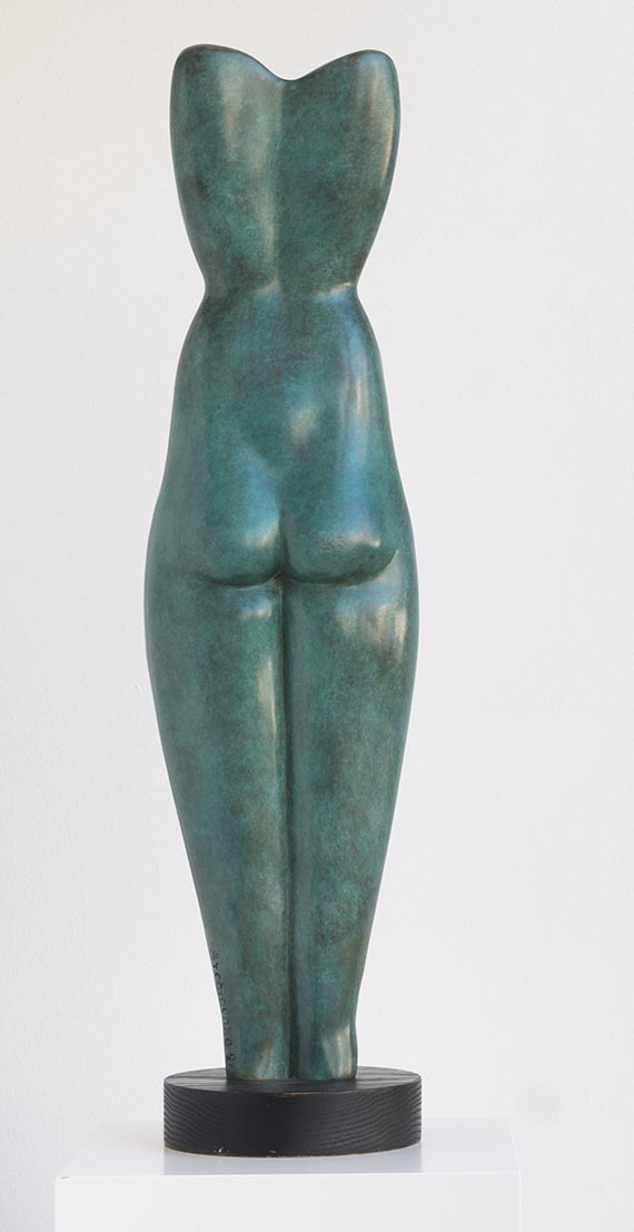 Alexander Archipenko - Symmetrischer Torso - R&uuml;ckseite