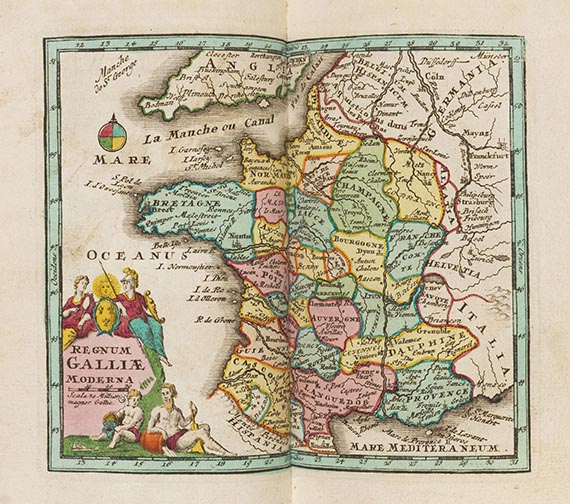 Christoph Weigel - Atlas Portatilis. Dabei: Atlas portatilis germanicus