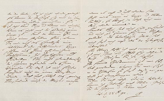 Johann Wolfgang von Goethe - Eigh. Brief an Joh. Fr. Reichard. 3 S.