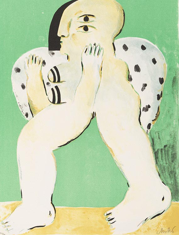 Horst Antes - Anrufung zum Preis einer Königin