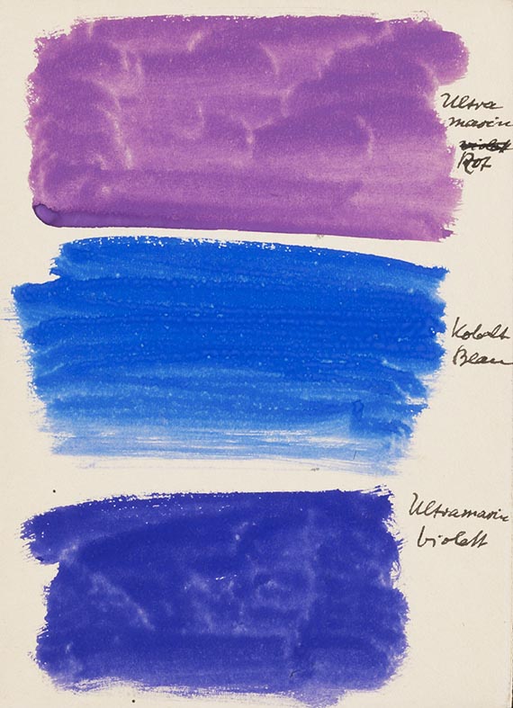 Erich Heckel - Farbenlehre (Farbmusterbuch)