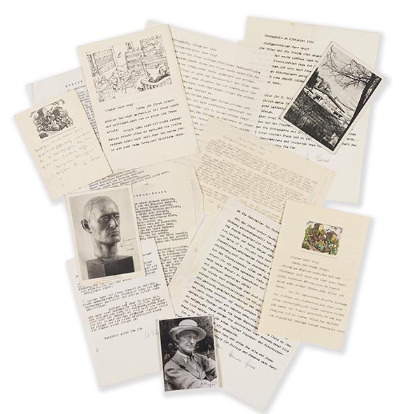 Hermann Hesse - Sammlung Korrespondenz mit Willi Graf
