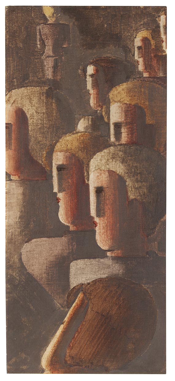 Oskar Schlemmer - Jünglingsgruppe in Braun