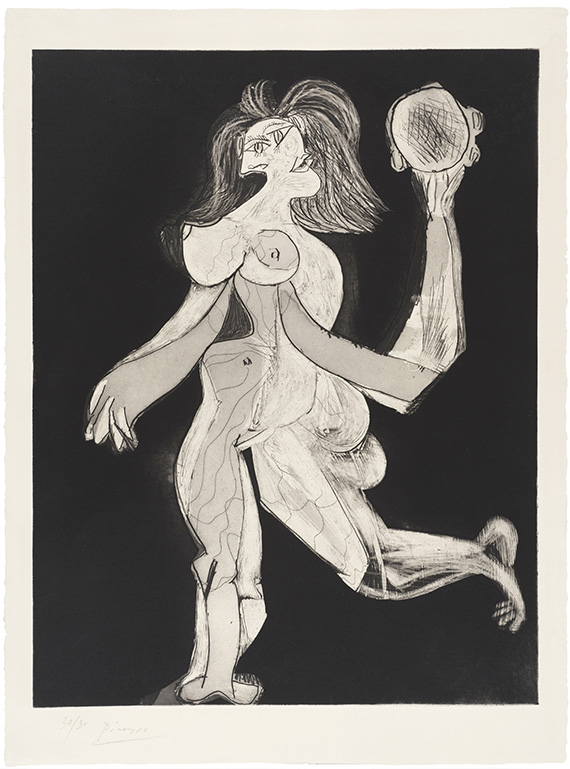 Pablo Picasso<br />La femme au tambourin, 1939