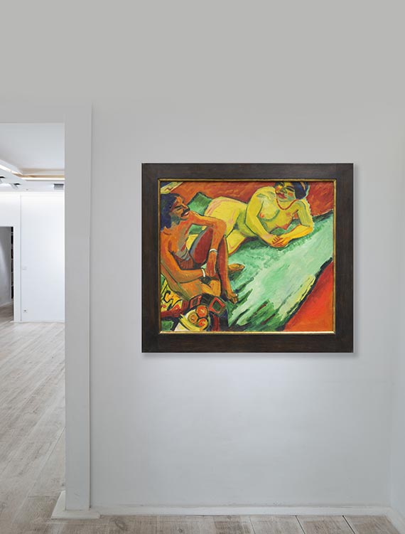 Hermann Max Pechstein - Inder und Frauenakt / Früchte (Rückseite) - Weitere Abbildung