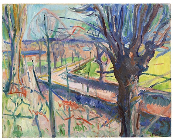 Edvard Munch<br />Frühlingstag auf Jeløya (Vårdag på Jeløya), 1915