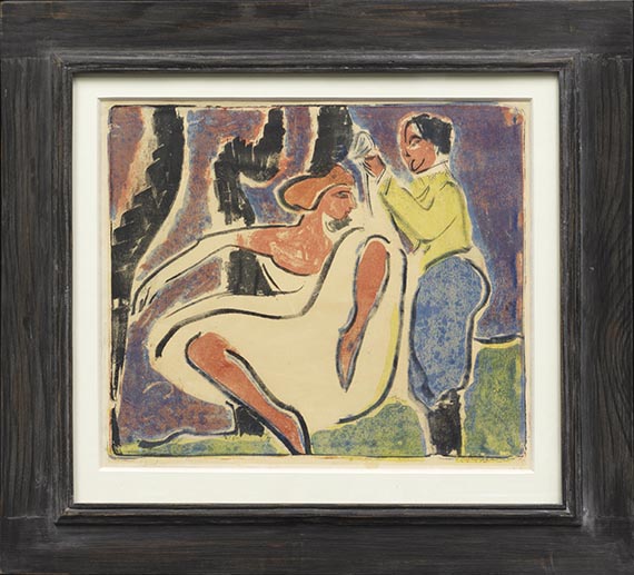 Ernst Ludwig Kirchner - Russisches Tänzerpaar - Rahmenbild
