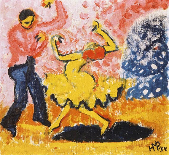 Abbildung zu: Max Pechstein, T&auml;nzer, 1910, &Ouml;l auf Leinwand, Museum Folkwang, Essen. &copy; Pechstein 2025 Hamburg / Berlin<br />/ VG Bild-Kunst, Bonn 2025