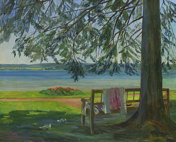 Wilhelm Trübner - Aussichtsplatz am Starnberger See