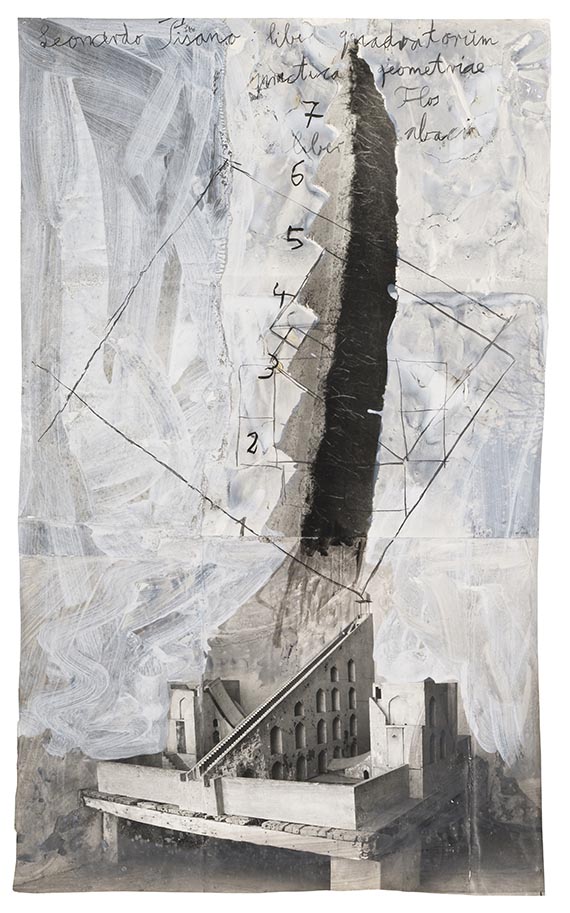 Anselm Kiefer - Leonardo Pisano - liber quadratorum geometriae (Aus der Serie "Freimaurer")