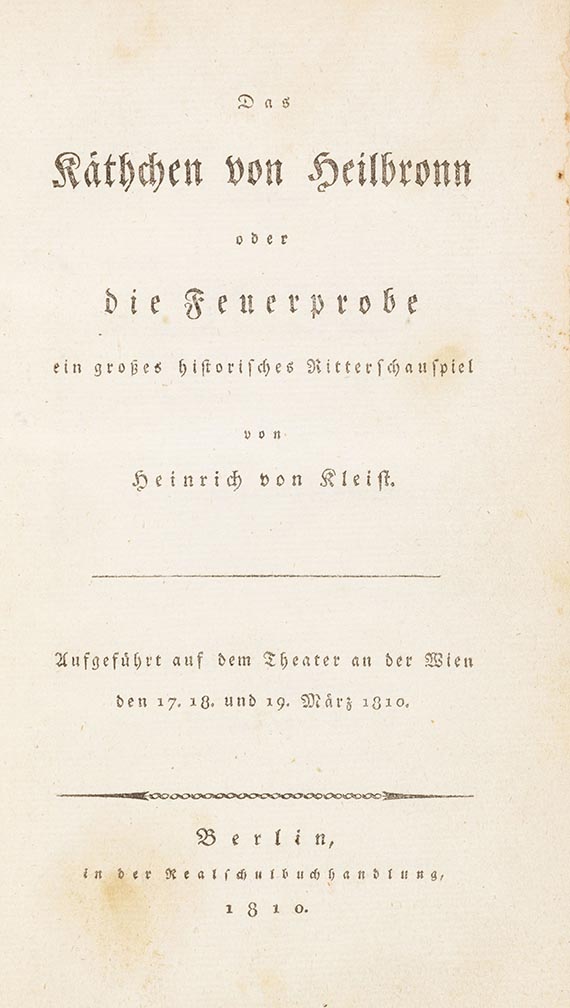 Heinrich von Kleist - Käthchen von Heilbronn