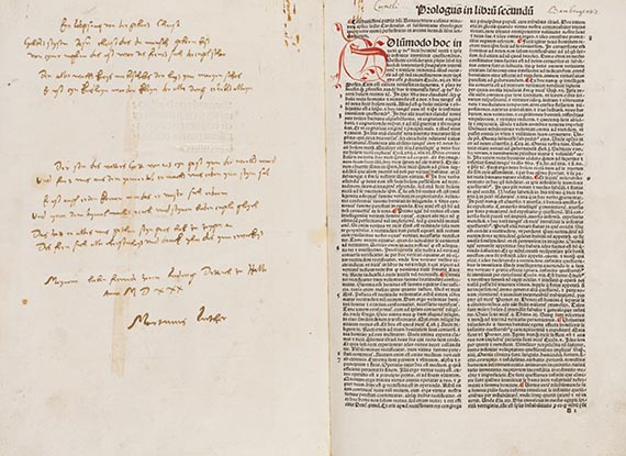  Petrus Lombardus - Sententiarum. Teil 2. Mit Luther-Fälschung