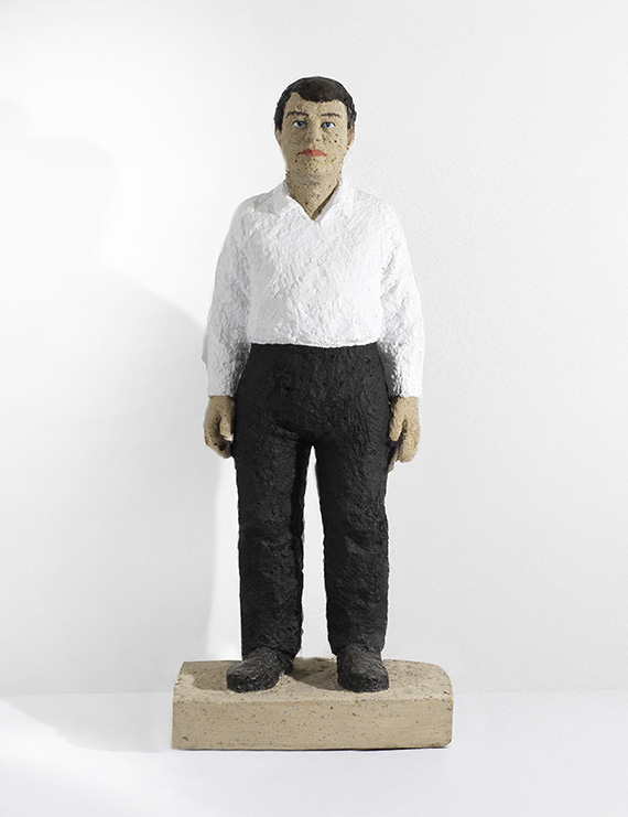 Stephan Balkenhol - Mann mit weißem Hemd