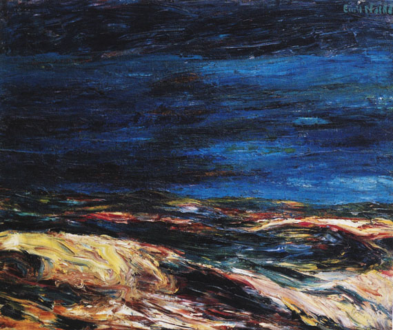 Abbildung zu: Emil Nolde, Herbstmeer XIX, 1911, &Ouml;l auf Leinwand. &copy; Nolde Stiftung Seeb&uuml;ll