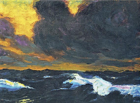 Abbildung zu: Emil Nolde, Meer B, 1930, &Ouml;l auf Leinwand, Tate Modern, London. &copy; Nolde Stiftung Seeb&uuml;ll 